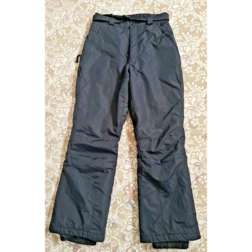 Columbia Sportswear Ski Pants Women's M Black Nylon Snow Pants Small Repair Read